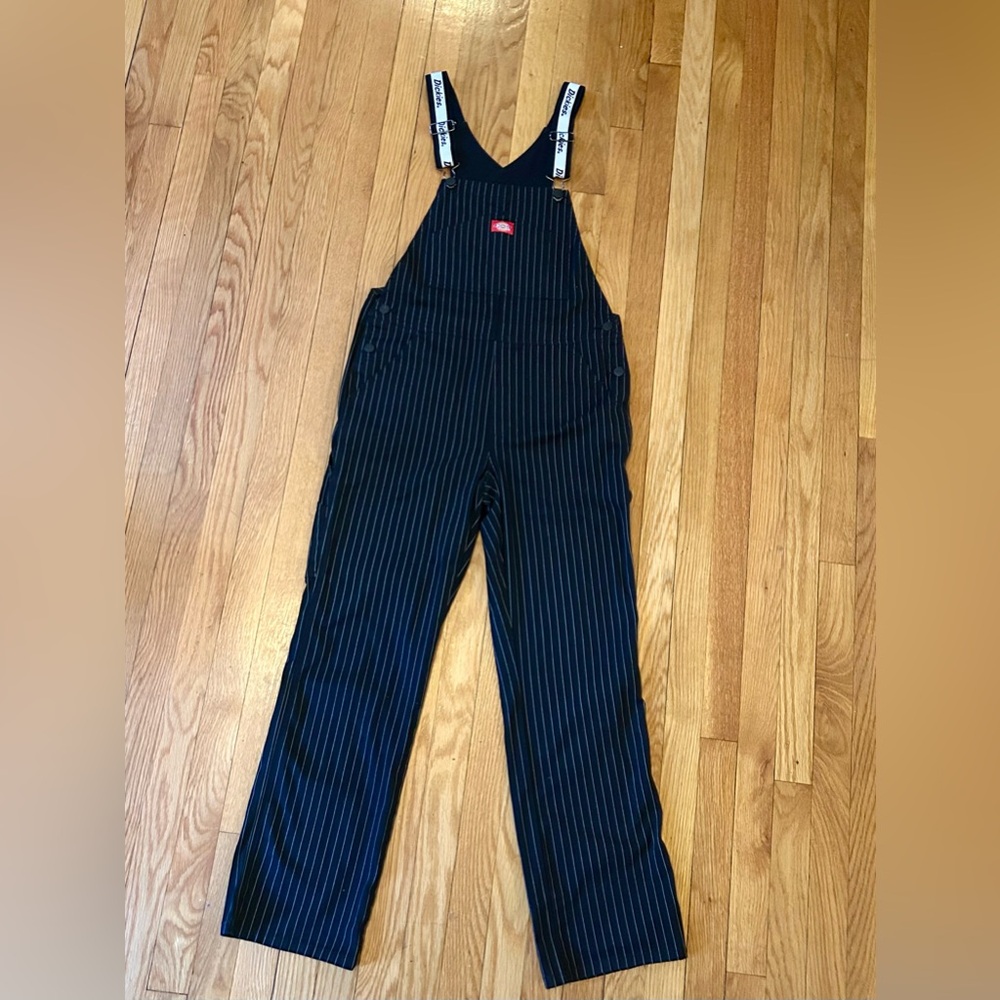 Black Pinstripe Dickies Overalls